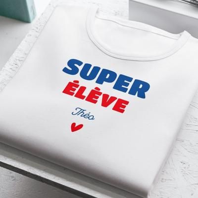 Tee shirt personnalisé homme - Super Élève
