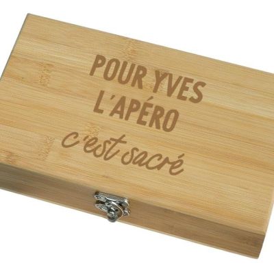 Coffret sommelier 5 accessoires personnalisé pour un Yves