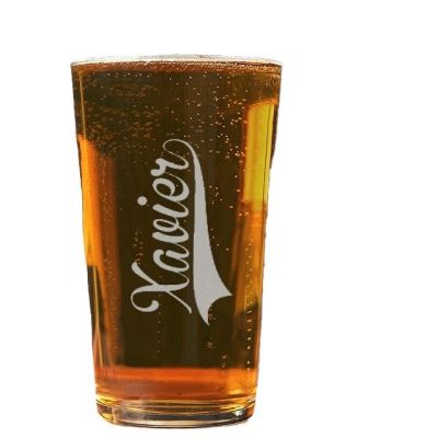 Verre à bière pinte personnalisé pour un Xavier