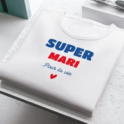 Tee shirt personnalisé homme - Super Mari
