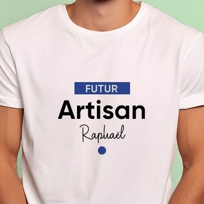 Tee shirt personnalisé homme - Futur artisan