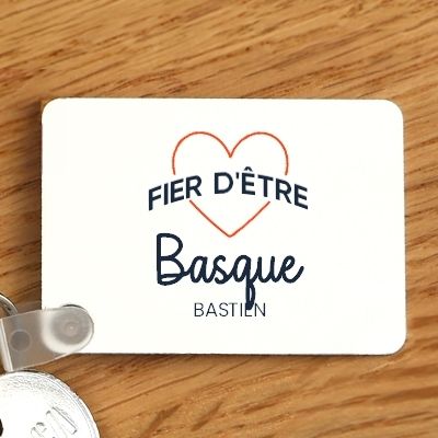 Porte-clés personnalisable - Fier d'être Basque