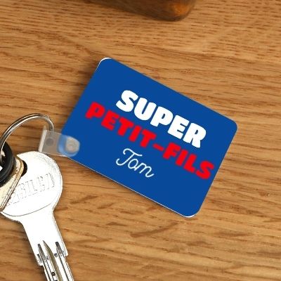 Porte-clé personnalisé - Super Petit-fils