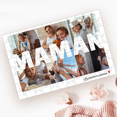Puzzle personnalisé - Multi photos famille - 96 pièces