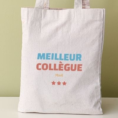 Tote bag personnalisable - Meilleur Collègue