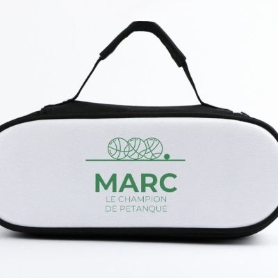 Sacoche de pétanque personnalisée pour un Marc