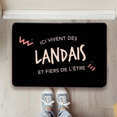 Paillasson personnalisé - Ici vivent des Landais