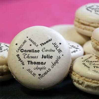Macarons Coeur Famille