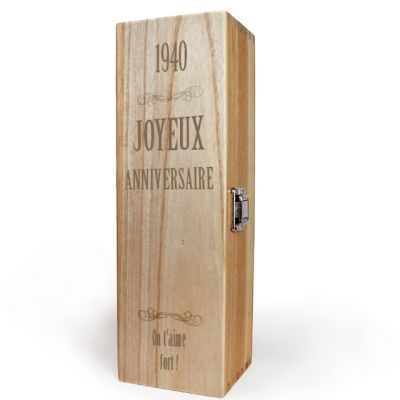 Caisse à vin année vintage année 1940