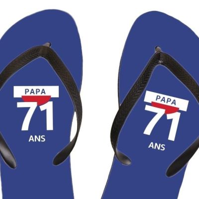 Tongs pastis  papa 71 ans