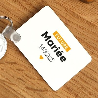 Porte-clés personnalisable - Future mariée