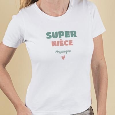 Tee shirt personnalisé femme - Super Nièce