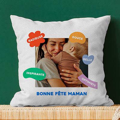 Coussin personnalisé - Eclats de Couleurs