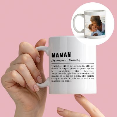 Mug personnalisé photo - Définition Maman