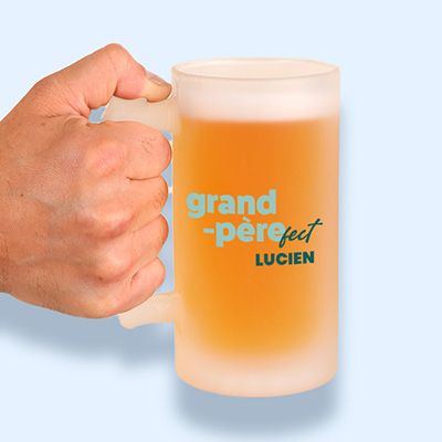 Chope de bière personnalisée - Grand Père-fect