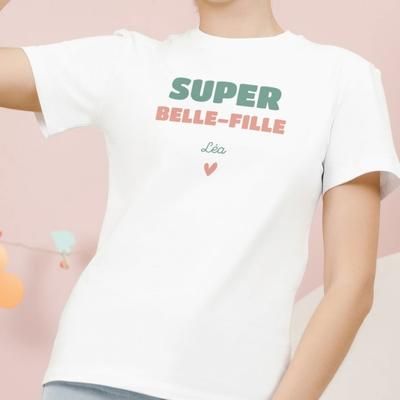 Tee shirt personnalisé femme - Super Belle-Fille