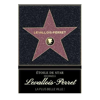 Affiche etoile de star personnalisé Levallois-Perret