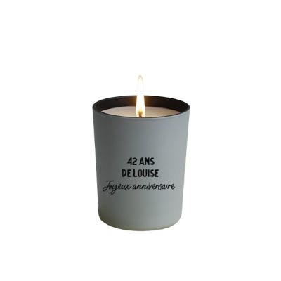 Bougie message personnalisable femme 42 ans
