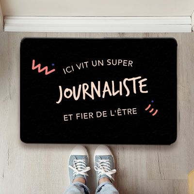 Paillasson personnalisé - Journaliste