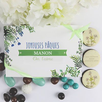Boîte de chocolats Personnalisable -  Collection Fleurie