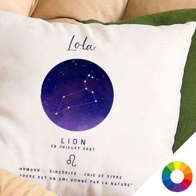 Coussin personnalisé Constellation - Lion