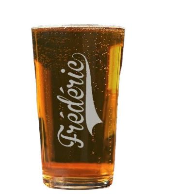 Verre à bière pinte personnalisé pour un Frédéric