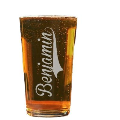 Verre à bière pinte personnalisé pour un Benjamin