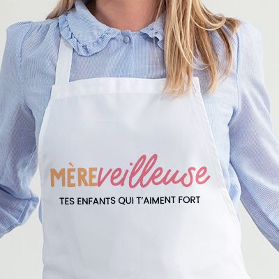 Tablier personnalisé femme - Mère-veilleuse