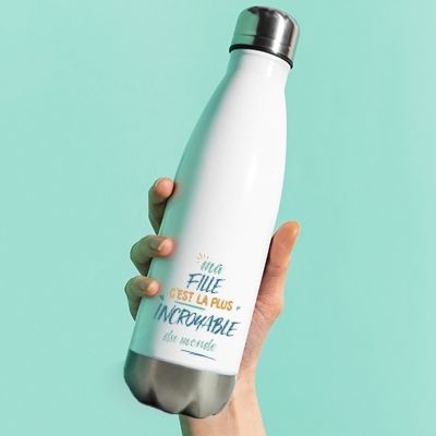 Gourde isotherme personnalisée - Fille la plus...