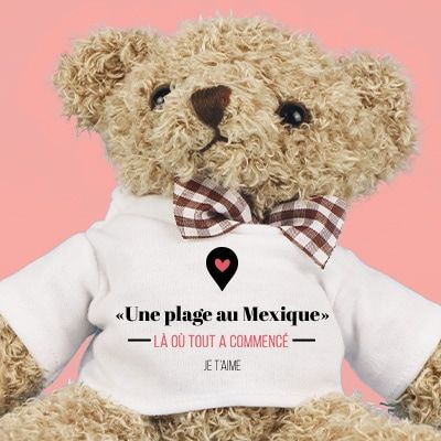 Ours en peluche personnalisable - Là où tout a commencé