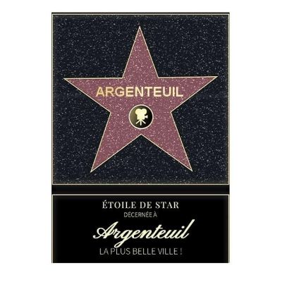 Affiche etoile de star personnalisé Argenteuil