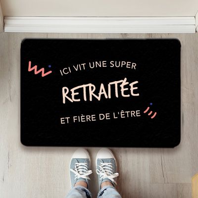 Paillasson personnalisé - Retraitée