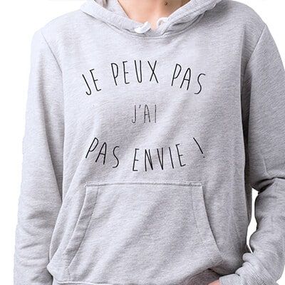 Sweat personnalisé - J'peux pas
