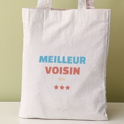 Tote bag personnalisable - Meilleur Voisin