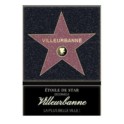 Affiche etoile de star personnalisé Villeurbanne