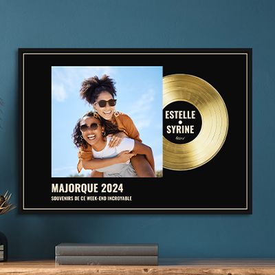 Disque d'or personnalisé - Photo