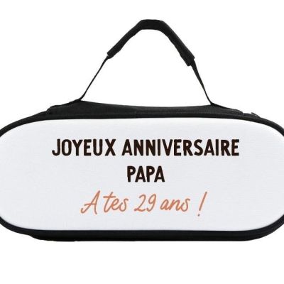 Sacoche de pétanque message papa 29 ans