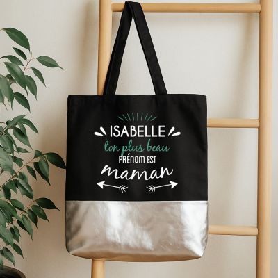 Sac noir personnalisé - Message positif