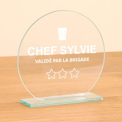 Trophée personnalisé - Chef étoilé