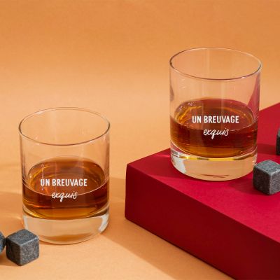 Verre à whisky personnalisé - Texte