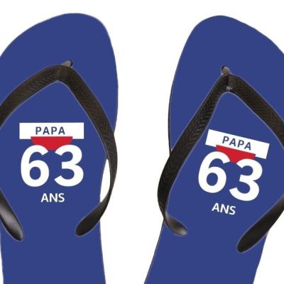 Tongs pastis  papa 63 ans