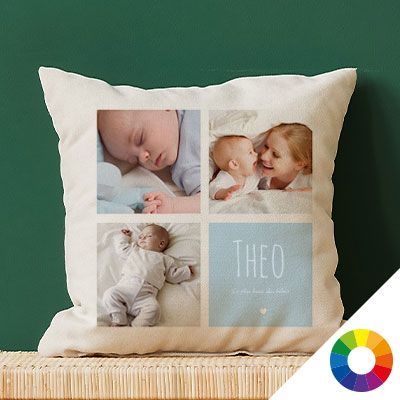 Coussin personnalisé - 3 Photos
