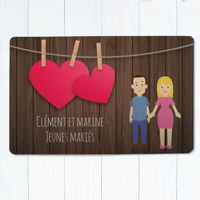 Paillasson personnalisé - Couple Family Circus