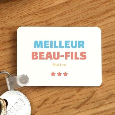 Porte-clés personnalisable - Meilleur Beau-Fils
