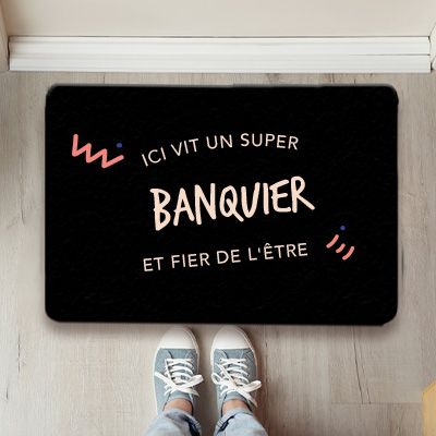 Paillasson personnalisé - Banquier