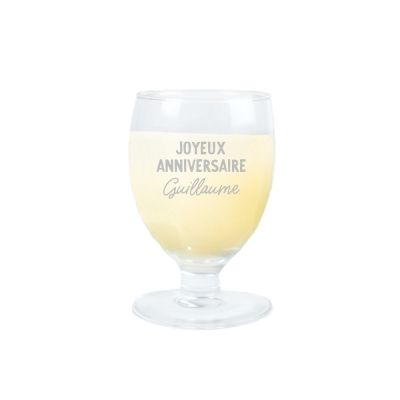 Verre à ricard ballon personnalisé pour un Guillaume