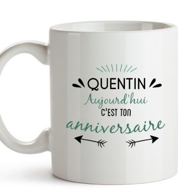 Mug personnalisé pour un Quentin