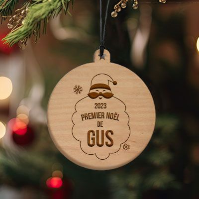 Boule de Noël personnalisée prénom - Mon premier Noël