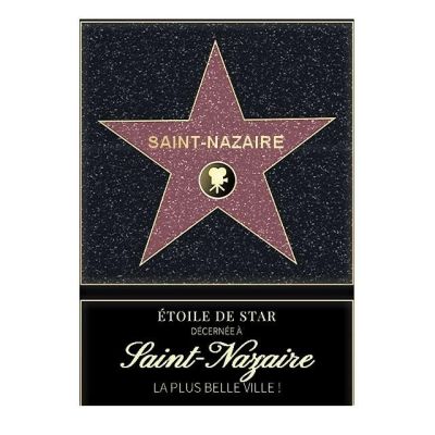 Affiche etoile de star personnalisé Saint-Nazaire