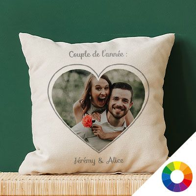 Coussin personnalisé - Coeur Photo